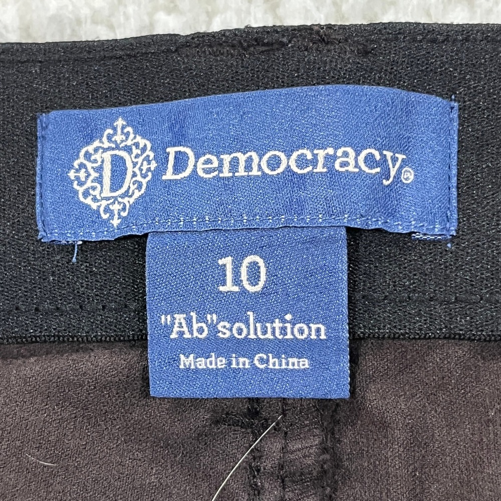 Democracy Pants Womens 10 Brown Ab solution Straight Leg Corduroy B1560QYRW - Picture 5 of 9